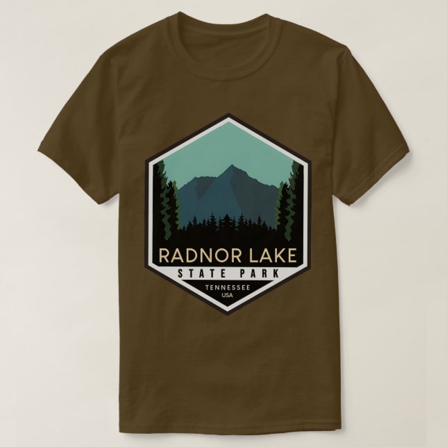 Camiseta Parque estatal Lago Retro Radnor Tennessee (Diseño del anverso)
