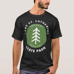 Camiseta Parque Estatal Lago St Catherine Vermont Vt Bosque