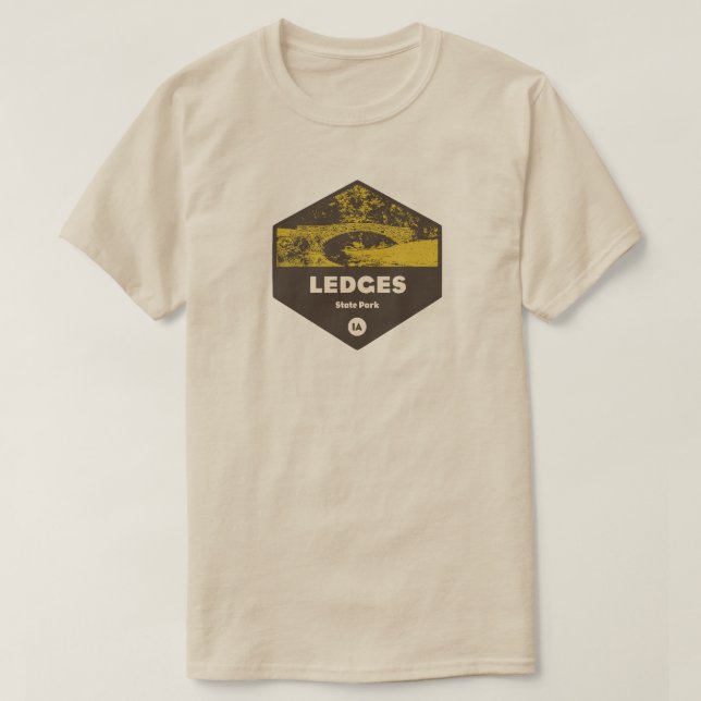Camiseta Parque estatal Ledges Iowa (Diseño del anverso)