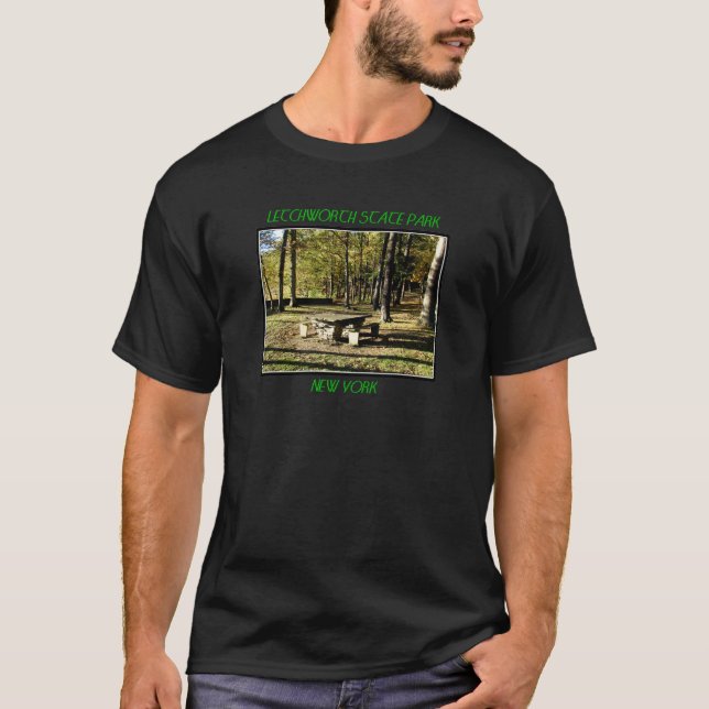 Camiseta Parque Estatal Letchworth - Roca de la mesa del té (Anverso)