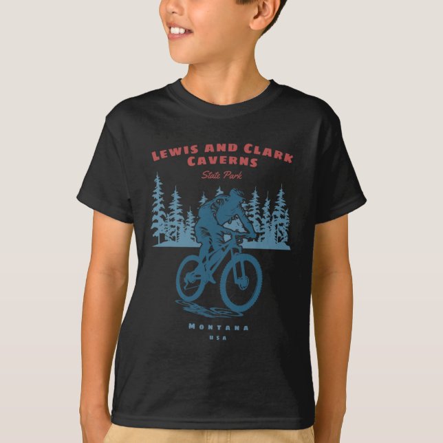 Camiseta Parque Estatal Lewis And Clark Caverns Bicicleta d (Anverso)