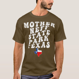 Camiseta Parque Estatal Madre Neff Texas Retro Wavy 1970 Te