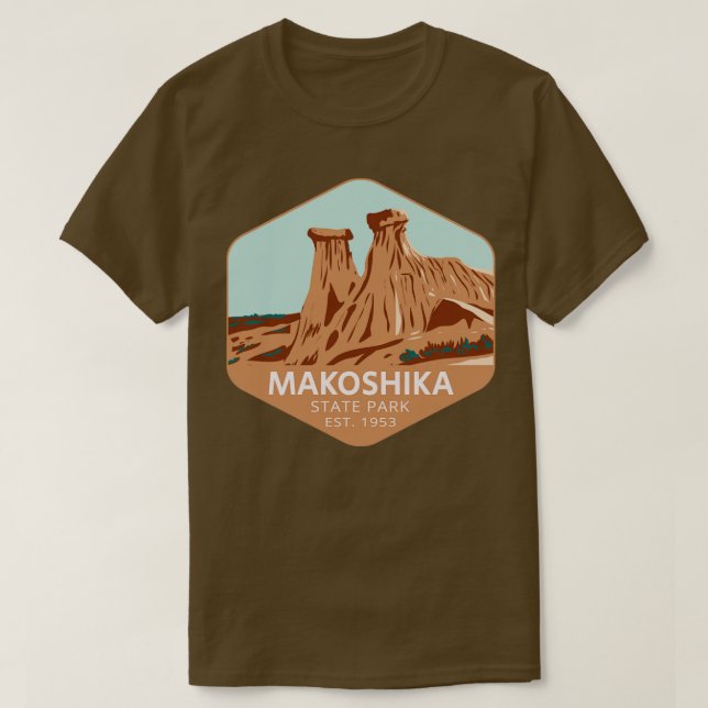 Camiseta Parque estatal Makoshika Montana (Diseño del anverso)