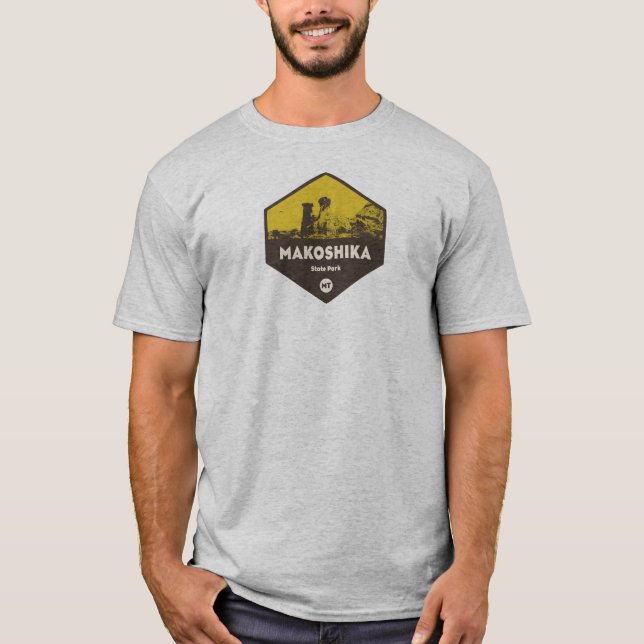 Camiseta Parque estatal Makoshika, Montana (Anverso)