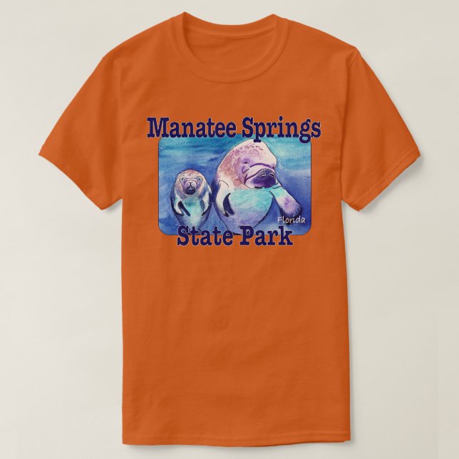 Camiseta Parque Estatal Manatee Springs Florida (Diseño del anverso)