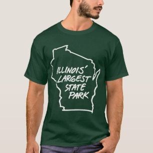 Camiseta Parque estatal más grande de Illinois Wisconsin