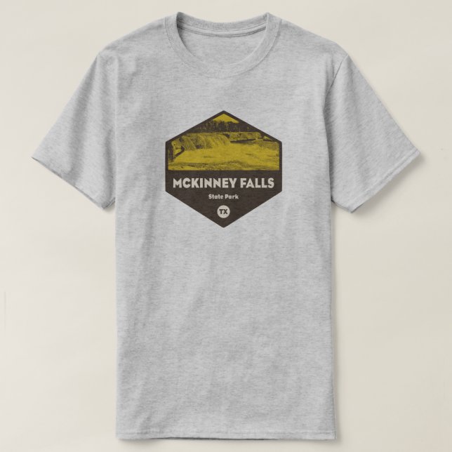 Camiseta Parque Estatal McKinney Falls Texas (Diseño del anverso)