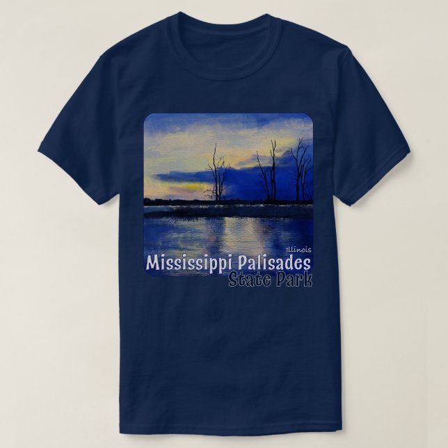 Camiseta Parque Estatal Mississippi Palisades Illinois (Diseño del anverso)