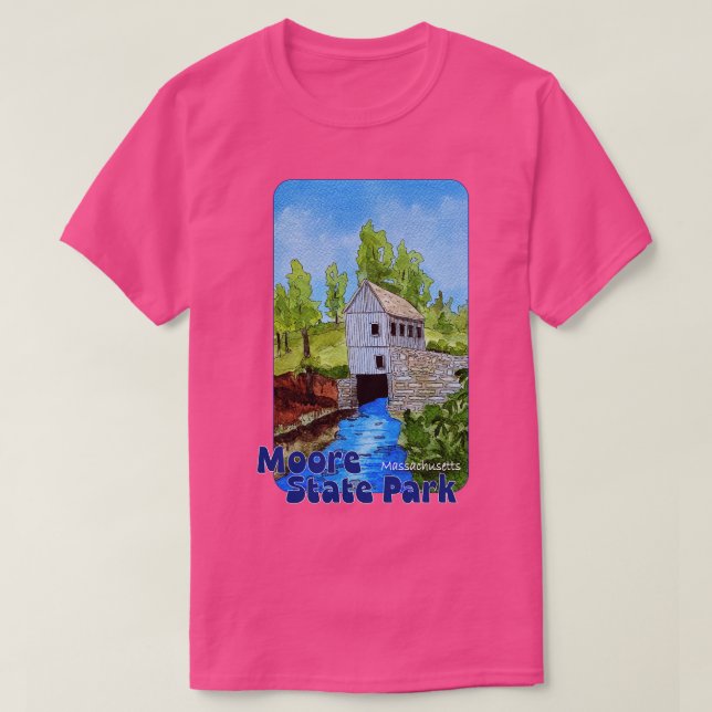 Camiseta Parque Estatal Moore Massachusetts (Diseño del anverso)