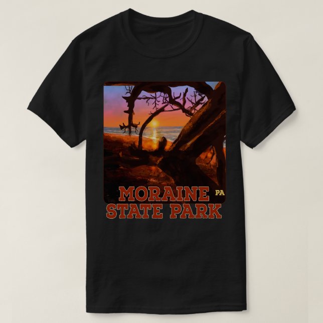 Camiseta Parque Estatal Moraine Pennsylvania (Diseño del anverso)