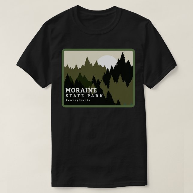 Camiseta Parque Estatal Moraine Pennsylvania Forest Sunrise (Diseño del anverso)