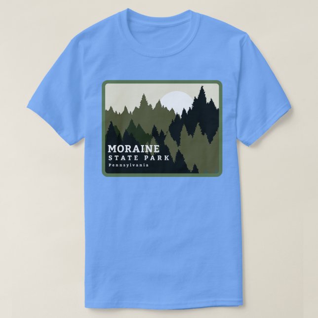 Camiseta Parque Estatal Moraine Pennsylvania Forest Sunrise (Diseño del anverso)