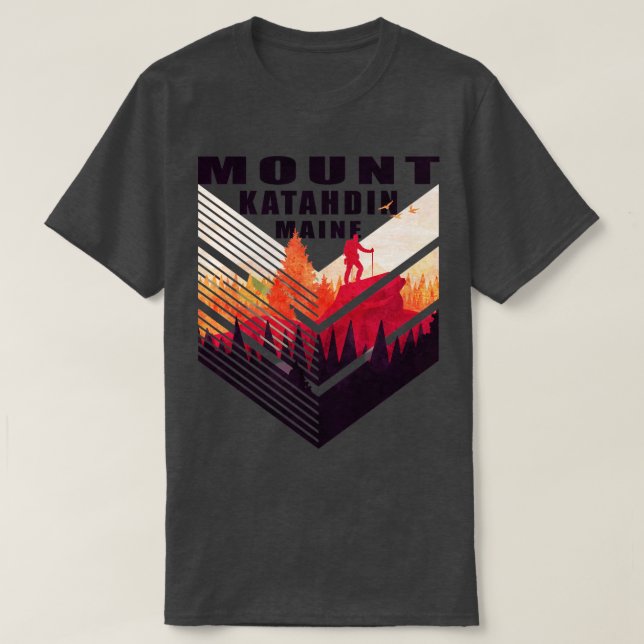 Camiseta Parque estatal Mount Katahdin Maine Baxter Appalac (Diseño del anverso)
