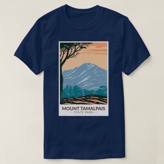 Camiseta Parque Estatal Mount Tamalpais (Diseño del anverso)