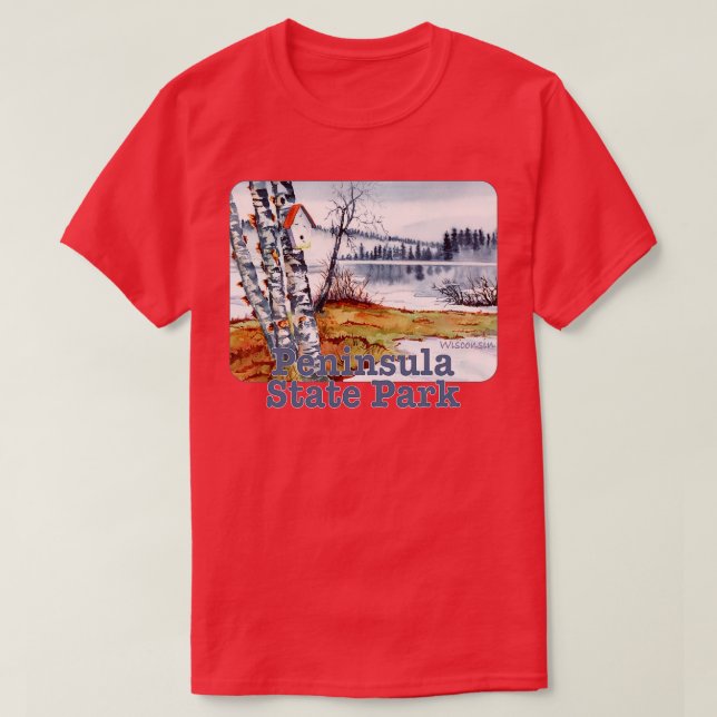 Camiseta Parque Estatal Peninsula Wisconsin (Diseño del anverso)