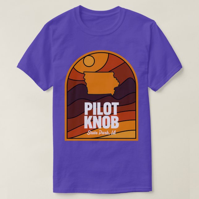 Camiseta Parque estatal Piloto Knob Iowa (Diseño del anverso)
