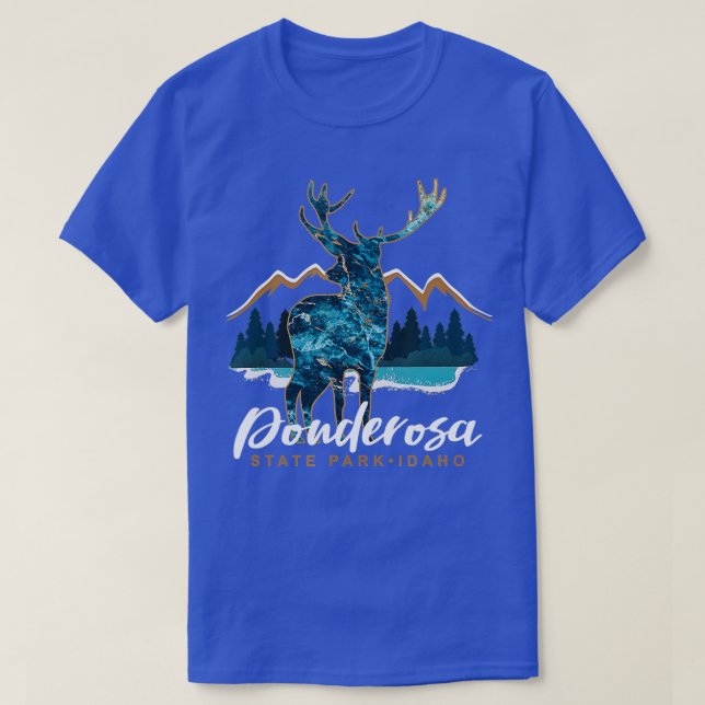 Camiseta Parque Estatal Ponderosa Idaho Souvenir (Diseño del anverso)