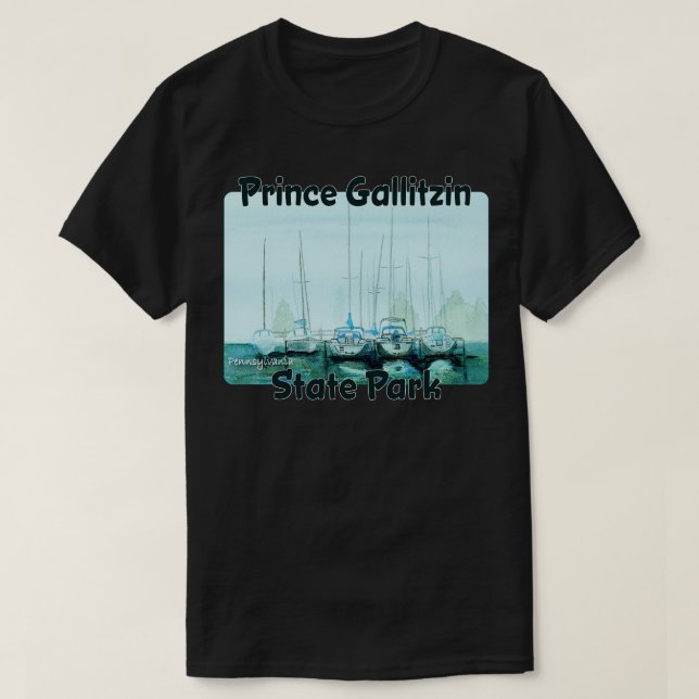 Camiseta Parque Estatal Prince Gallitzin Pennsylvania (Diseño del anverso)