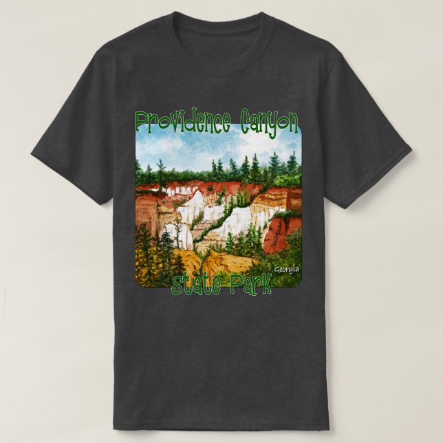 Camiseta Parque Estatal Providence Canyon Georgia (Diseño del anverso)