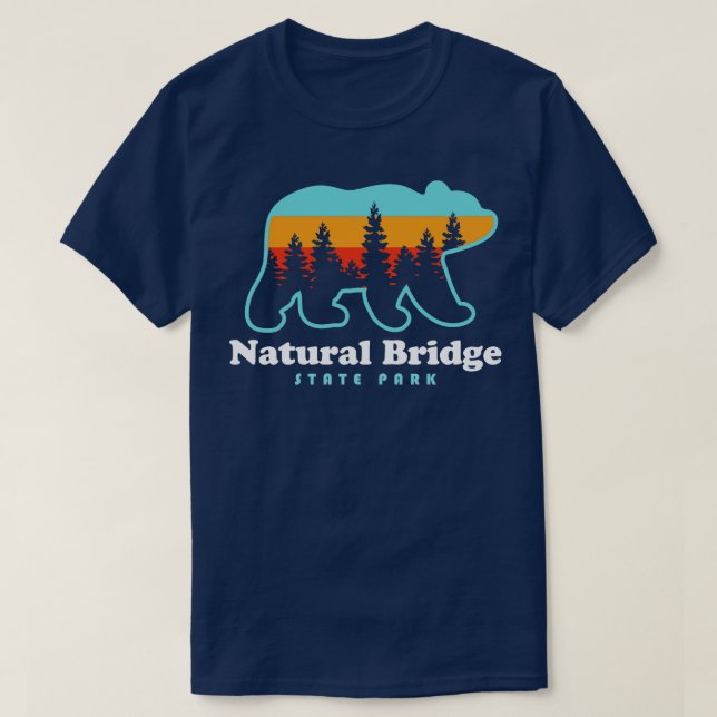 Camiseta Parque estatal Red River Gorge Kentucky Natural Br (Diseño del anverso)