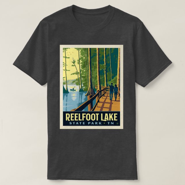 Camiseta Parque Estatal Reelfoot Lake Tennessee (Diseño del anverso)