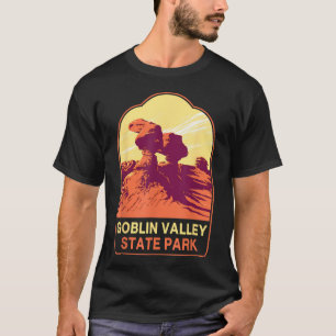 Camiseta Parque Estatal Retro Goblin Valley Senderismo Camp