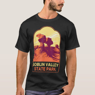 Camiseta Parque Estatal Retro Goblin Valley Senderismo Camp