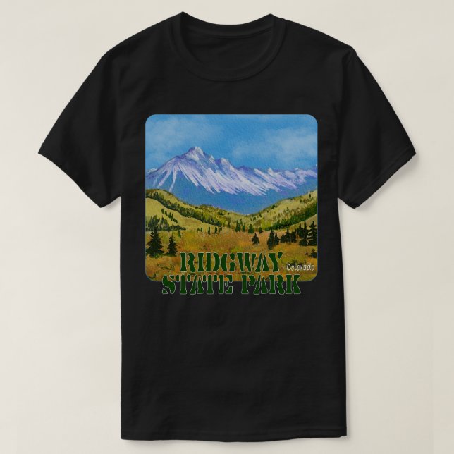 Camiseta Parque Estatal Ridgway Colorado (Diseño del anverso)