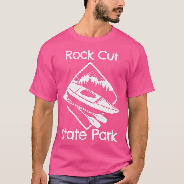 Camiseta Parque estatal Rock Cut Illinois Camping Kayaking  (Anverso)