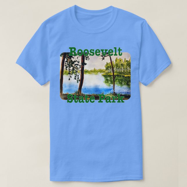 Camiseta Parque Estatal Roosevelt Mississippi (Diseño del anverso)