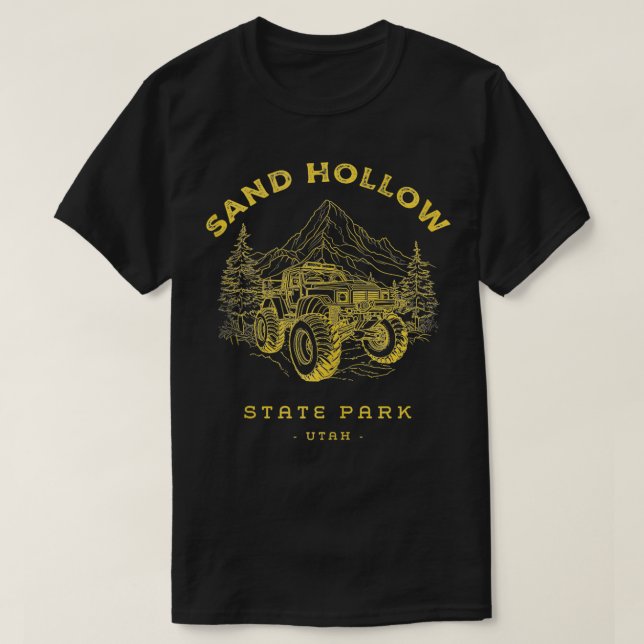 Camiseta Parque Estatal Sand Hollow ATV UTV OHV Quad Offroa (Diseño del anverso)