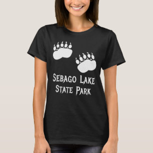 Camiseta Parque Estatal Sebago Lake Maine Bear Paw Clawga C