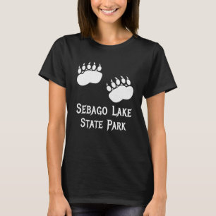 Camiseta Parque Estatal Sebago Lake Maine Bear Paw Clawga C