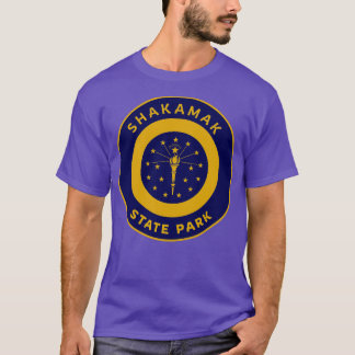Camiseta Parque estatal Shakamak Bandera de Indiana Bullsey
