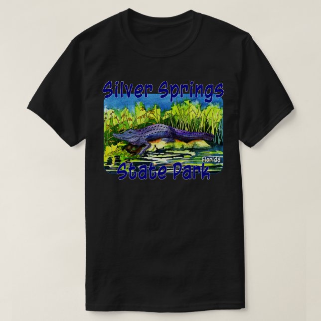 Camiseta Parque Estatal Silver Springs Florida (Diseño del anverso)
