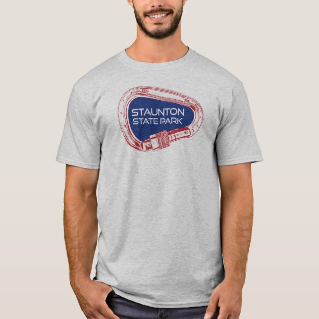 Camiseta Parque Estatal Staunton Colorado Climbing Carabine (Anverso)