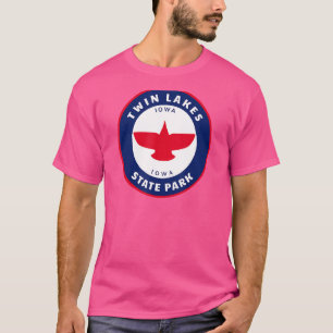 Camiseta Parque Estatal Twin Lakes Iowa Ia Eagle Vacation S