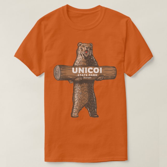 Camiseta Parque Estatal Unicoi Georgia GA Bear Vacation Sou (Diseño del anverso)