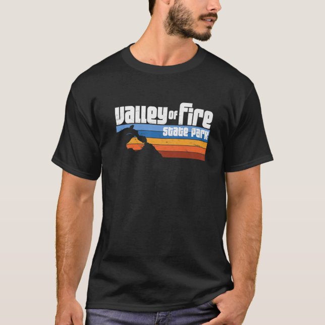 Camiseta Parque Estatal Valle del Fuego Nevada - Desierto R (Anverso)