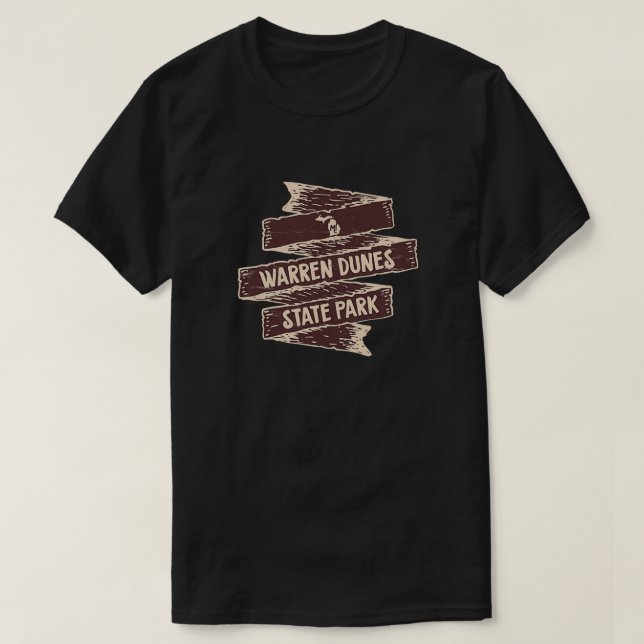 Camiseta Parque estatal Warren Dunes Parque Estatal Michiga (Diseño del anverso)