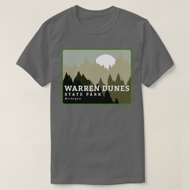 Camiseta Parque estatal Warren Dunes Wilderness en Michigan (Diseño del anverso)