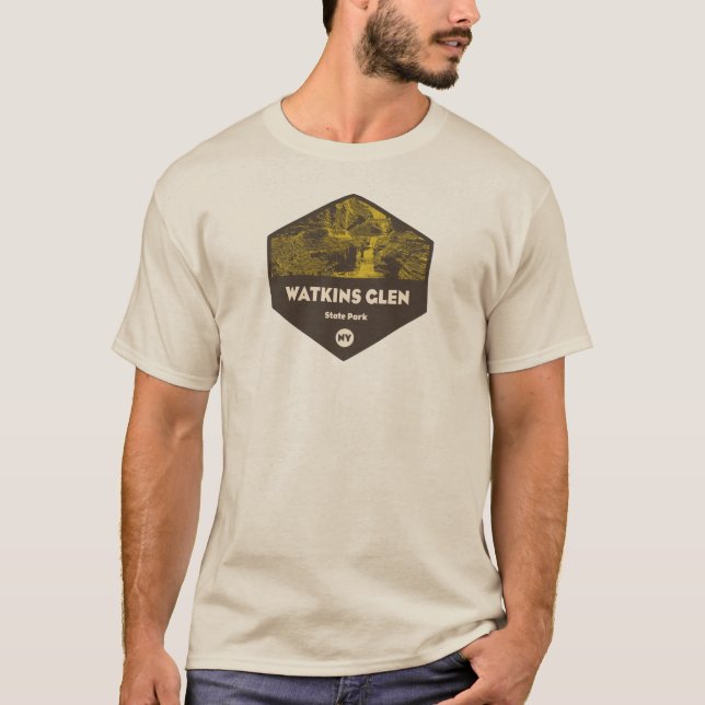 Camiseta Parque estatal Watkins Glen Nueva York (Anverso)