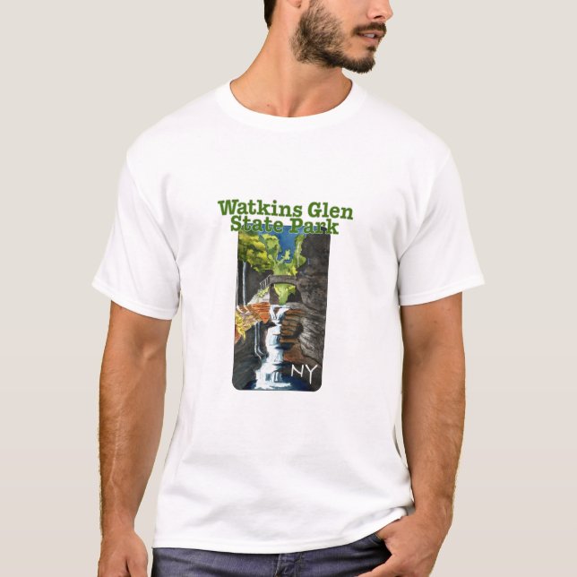 Camiseta Parque Estatal Watkins Glen, Nueva York (Anverso)