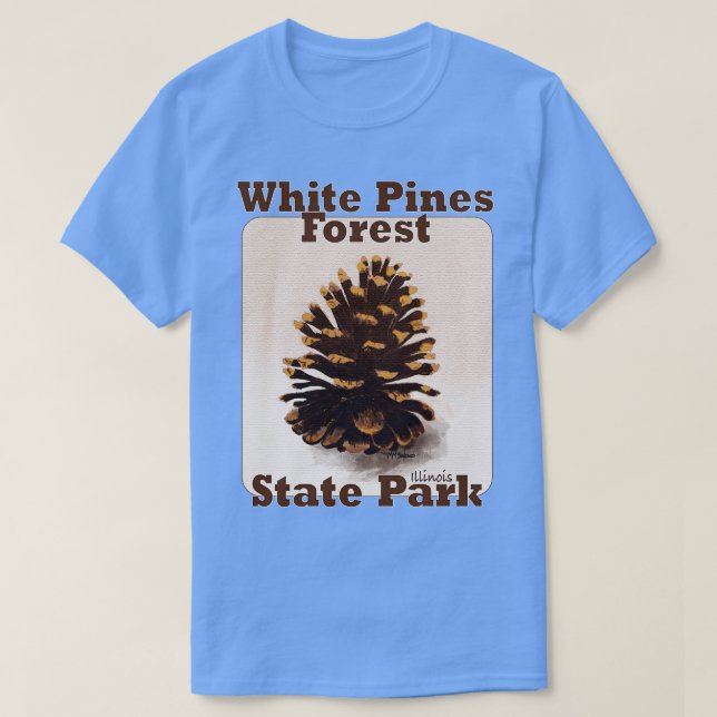 Camiseta Parque Estatal White Pine Forest Illinois (Diseño del anverso)