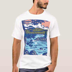 Camiseta Parque estatal WPA Art Emerald Bay en el sur del l