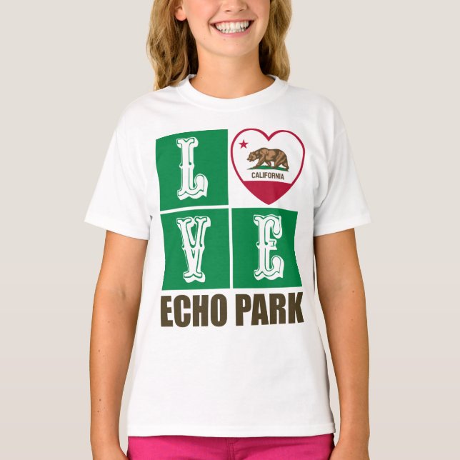 Camiseta Parque Heart Echo de Bandera Estatal de la Repúbli (Anverso)