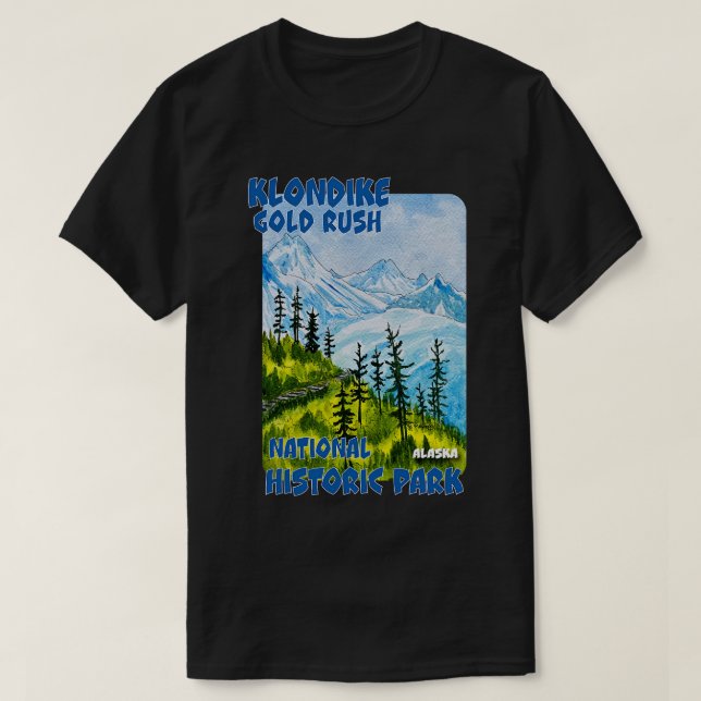 Camiseta Parque histórico nacional Klondike Gold Alaska (Diseño del anverso)