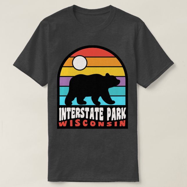 Camiseta Parque Interestatal St Croix Falls Wisconsin Bear  (Diseño del anverso)