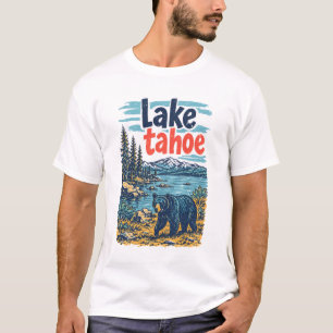 Camiseta Parque Lago Tahoe Paisaje Oso Lindo