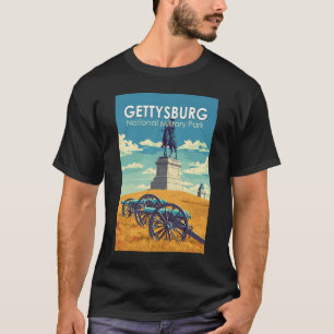 Camiseta Parque Militar Nacional de Gettysburg Arte de Viaj
